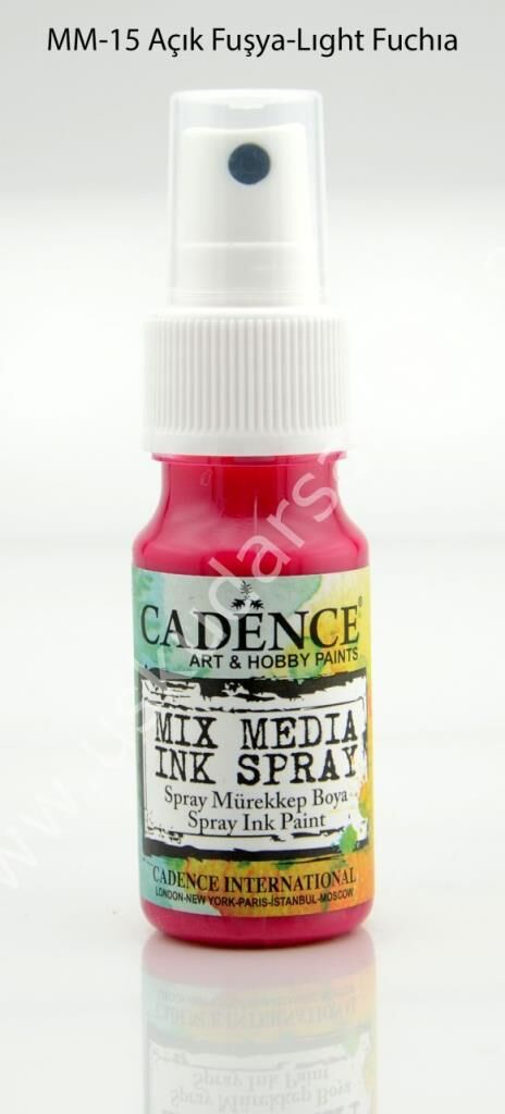 Cadence Mix Media Sprey Boya 25ml MM15 Açık Fuşya