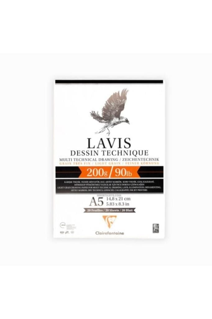 Clairefontaine Lavis Multi Teknik A5 200gr 20 Yaprak Defter