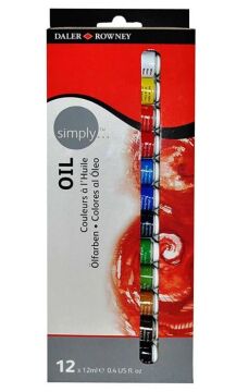 Daler Rowney Simply Yağlı Boya Set 12 Renk