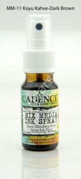 Cadence Mix Media Sprey Boya 25ml MM11 Koyu Kahve