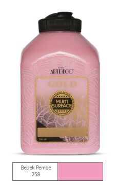 Artdeco Gold Multi Surface Akrilik Boya 500ml 258 Bebek Pembe