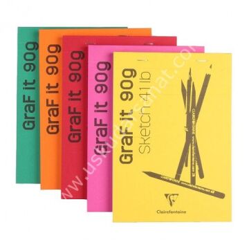 Clairefontaine Grafit Blanc 90gr A5 80 Yaprak