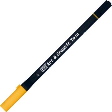 Zig Art & Graphic Twin Marker Çizim Kalemi 1 Yellow