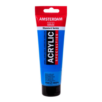 Amsterdam Akrilik Boya 120ml Tüp METALLIC BLUE 834