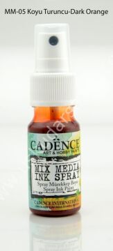 Cadence Mix Media Sprey Boya 25ml MM05 Koyu Turuncu