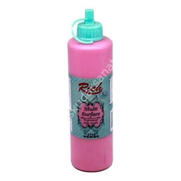 Rich Multi Surface Her Yüzey İçin Akrilik Boya 500 cc. 2142 PEMBE