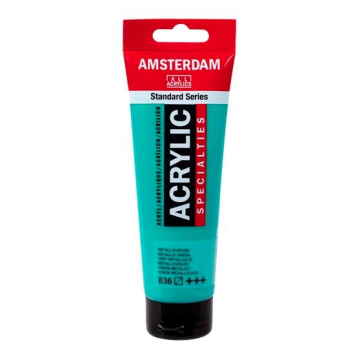 Amsterdam Akrilik Boya 120ml Tüp METALLIC GREEN 836
