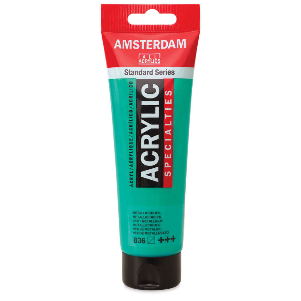 Amsterdam Standart Seri Metalik Akrilik Boya 120 ml Metallic Green 836