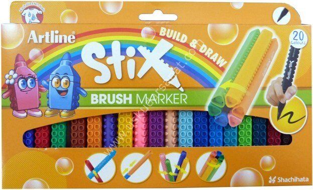 Artline Stix Fırça Uçlu Markör Kalem 20li