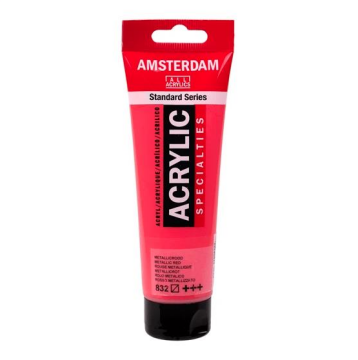 Amsterdam Standart Seri Metalik Akrilik Boya 120 ml Metallic Red 832