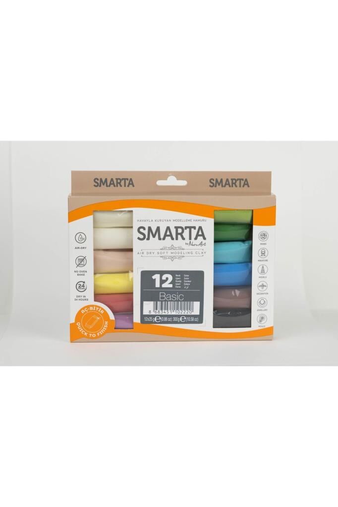 Smarta 12'li Hava Ile Kuruyan Modelleme Seti (25G X 12 ADET)