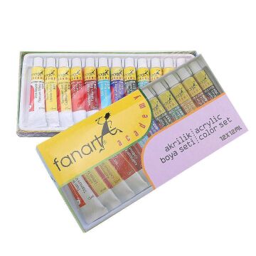 Fanart Akrilik Boya 12 renk 12ml