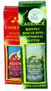 Cadence Boyutlu Boncuk Boya 50ml Glitter Simli 459 Silver Rainbow
