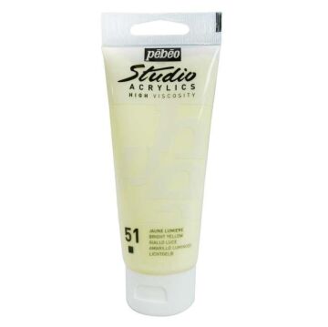 Pebeo Studio Akrilik Boya 100ml Tüp 51 Bright Yellow