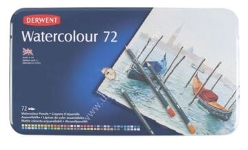 Derwent Watercolour- Suluboya Kalemi 72 Renk Teneke Kutu
