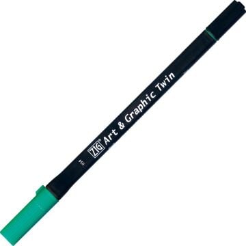 Zig Art & Graphic Twin Marker Çizim Kalemi 54 French Green