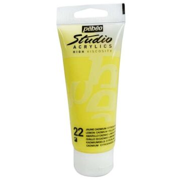 Pebeo Studio Akrilik Boya 100ml Tüp 22 Lemon Cadmium Yellow