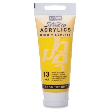 Pebeo Studio Yüksek Viskoziteli Akrilik Boya 100 ml Light Azo Yellow 13