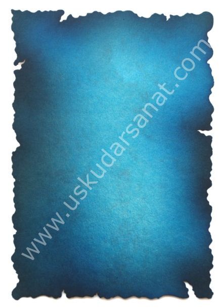 Yanık Kağıt 300gr A6 Mavi