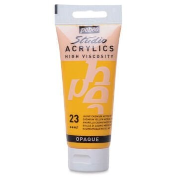 Pebeo Studio Yüksek Viskoziteli Akrilik Boya 100 ml Medium Cadmium Yellow Hue 23