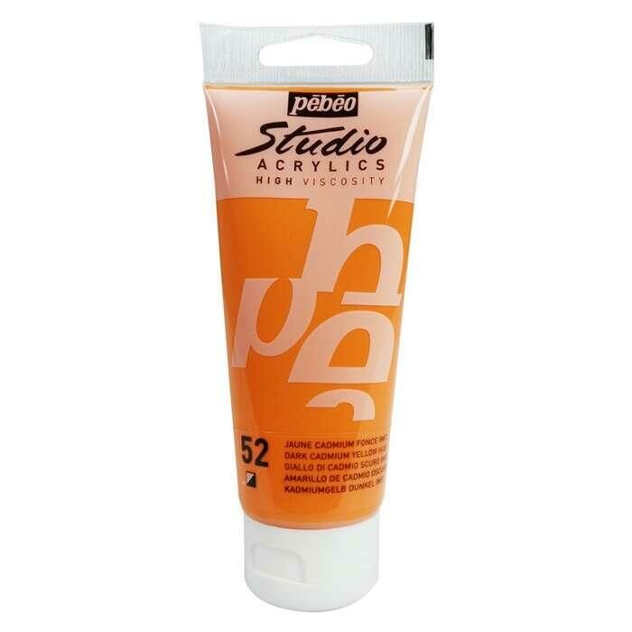 Pebeo Studio Akrilik Boya 100ml Tüp 52 Dark Cadmium Yellow