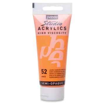 Pebeo Studio Yüksek Viskoziteli Akrilik Boya 100 ml Dark Cadmium Yellow Hue 52