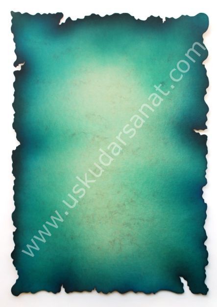 Yanık Kağıt 300gr A5 Turkuaz
