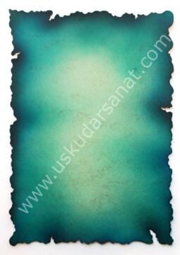 Yanık Kağıt 300gr A5 Turkuaz