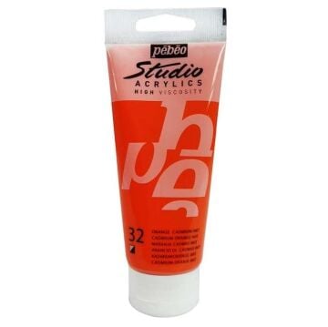 Pebeo Studio Yüksek Viskoziteli Akrilik Boya 100 ml Cadmium Orange Hue 32