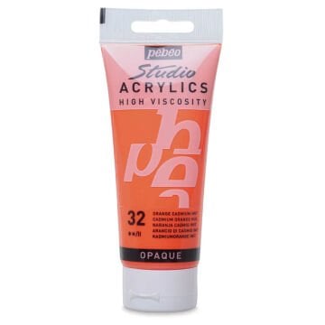 Pebeo Studio Yüksek Viskoziteli Akrilik Boya 100 ml Cadmium Orange Hue 32