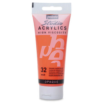 Pebeo Studio Yüksek Viskoziteli Akrilik Boya 100 ml Cadmium Orange Hue 32