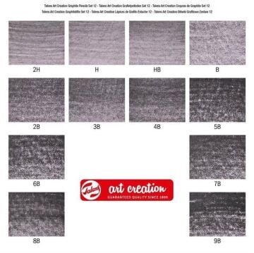 Talens Art Creation Graphite Pencils Dereceli Çizim Seti 12 li