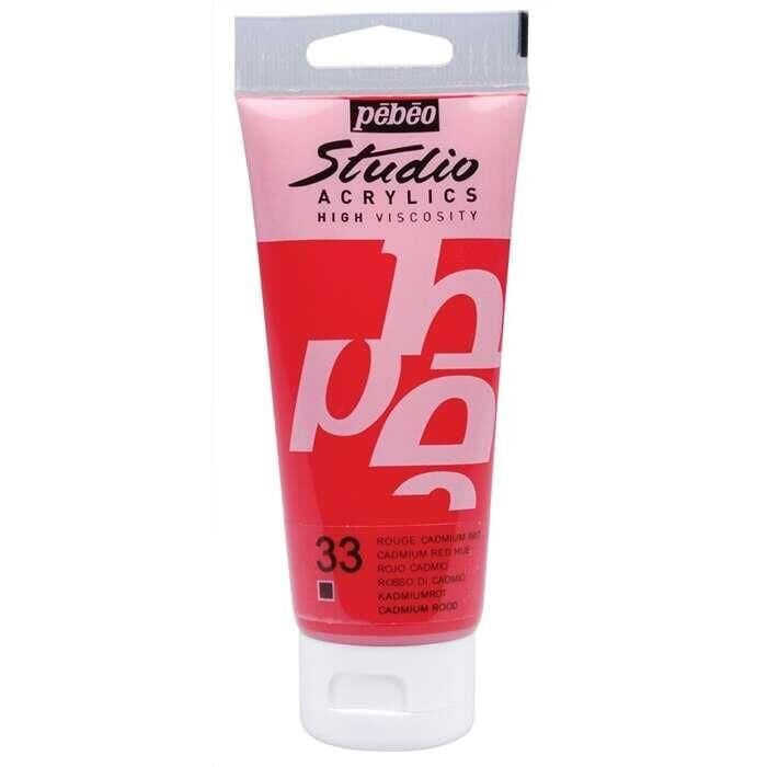 Pebeo Studio Akrilik Boya 100ml Tüp 33 Cadmium Red