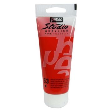 Pebeo Studio Akrilik Boya 100ml Tüp 53 Dark Cadmium Red