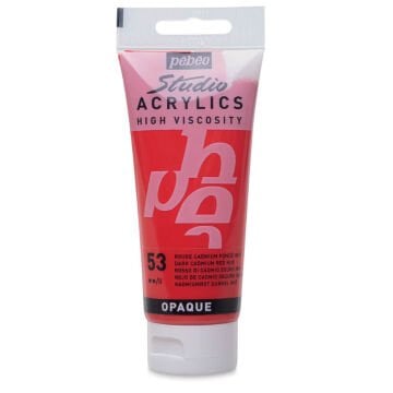 Pebeo Studio Yüksek Viskoziteli Akrilik Boya 100 ml Dark Cadmium Red Hue 53