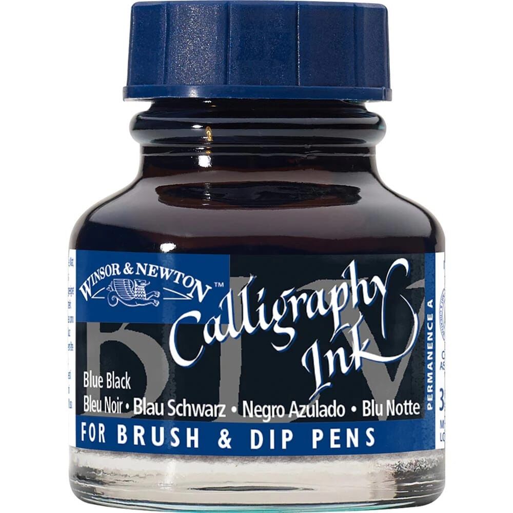 Winsor & Newton Kaligrafi Mürekkebi 30 ml Blue Black 34