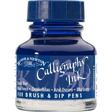 Winsor & Newton Kaligrafi Mürekkebi 30 ml Dark Blue 222