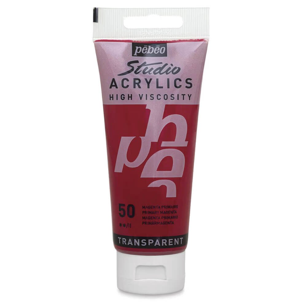 Pebeo Studio Yüksek Viskoziteli Akrilik Boya 100 ml Primary Magenta 50