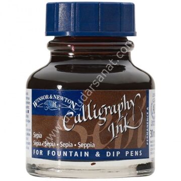 Winsor Newton Kaligrafi Mürekkebi Sepia