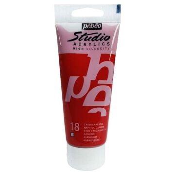 Pebeo Studio Akrilik Boya 100ml Tüp 18 Naphtol Carmine