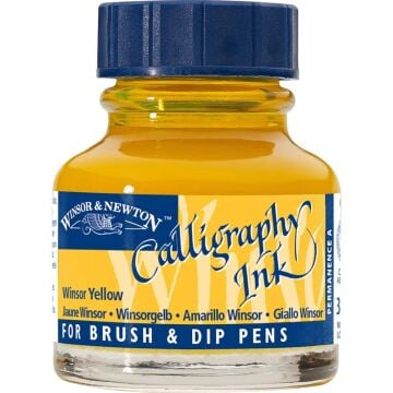 Winsor & Newton Kaligrafi Mürekkebi 30 ml Winsor Yellow 730