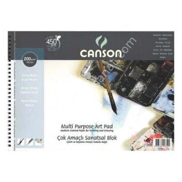 Canson Çok Amaçlı Sanatsal Blok Mix Media Pad 200gr 25x35 15 Yaprak