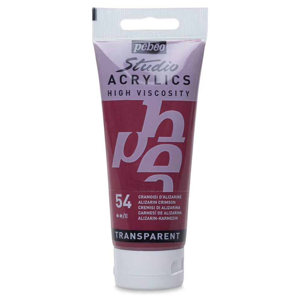 Pebeo Studio Yüksek Viskoziteli Akrilik Boya 100 ml Alizarin Crimson 54