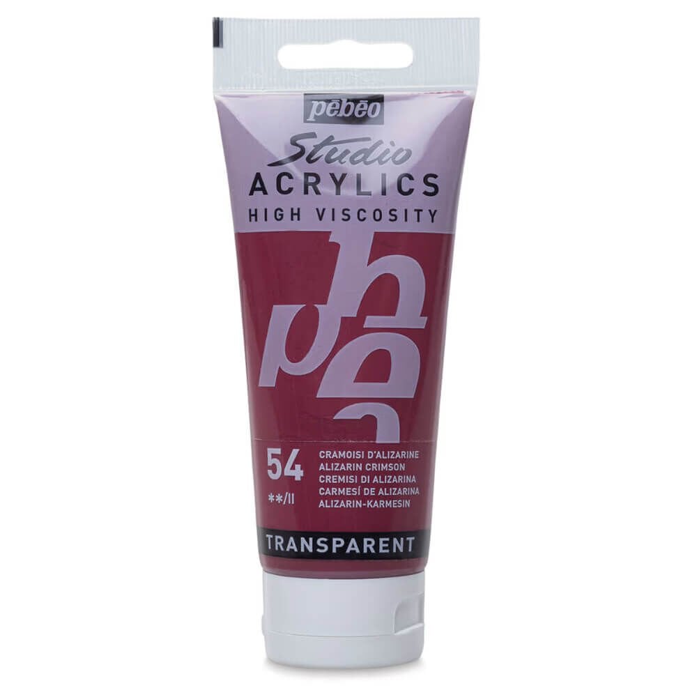 Pebeo Studio Yüksek Viskoziteli Akrilik Boya 100 ml Alizarin Crimson 54