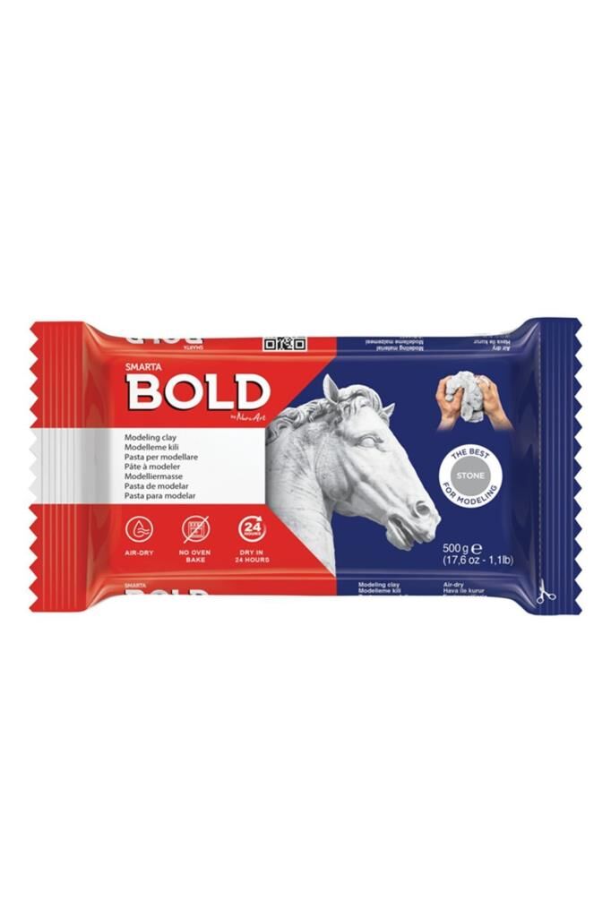 Smarta Bold Seramik Hamuru 500 Gr. Stone (TAŞ GRİ)