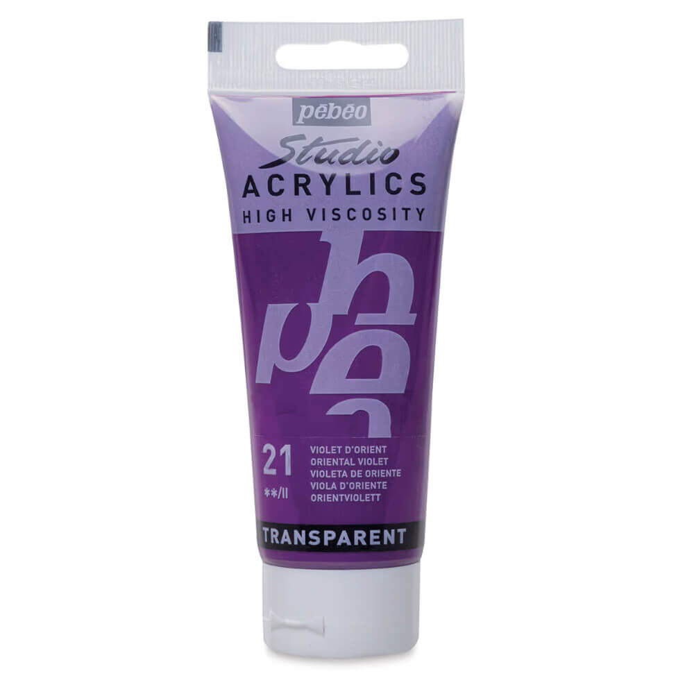 Pebeo Studio Yüksek Viskoziteli Akrilik Boya 100 ml Oriental Violet 21