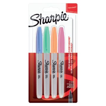 Sharpie Pastel Permanent 4lü Set Fine Uç