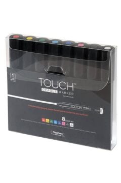 Touch Opaque Marker Akrilik Boyama Kalemi 8 Renk Medium Uç (1.5-2.3 mm)