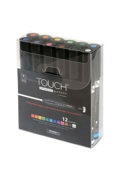 Touch Opaque Marker Akrilik Boyama Kalemi 12 Renk Medium Uç (1.5-2.3 mm)