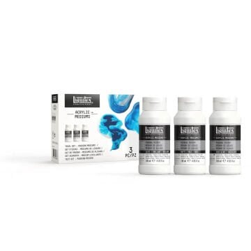 Liquitex Professional Pouring Medium Akrilik Dökme Medyumu Deneme Seti 3x118 ml